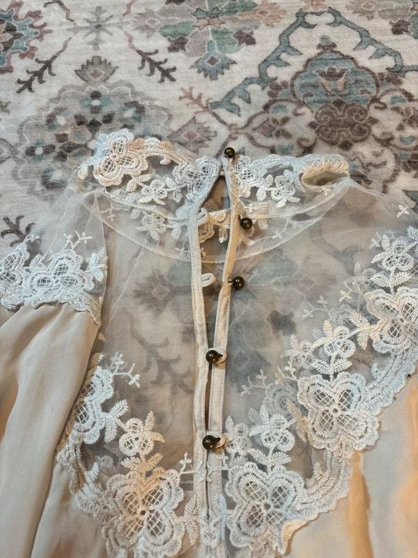 Love 21 Lace Detail Blouse size L 6