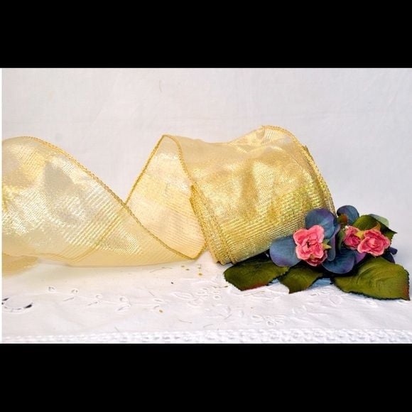 Ribbon sheer gold 4in 1