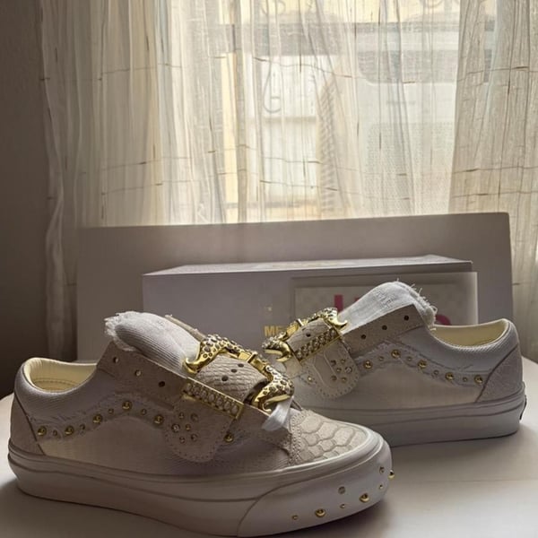 Vans x MetaGirl Old Skool 36 US Men's 6 / Women's 7.5 White