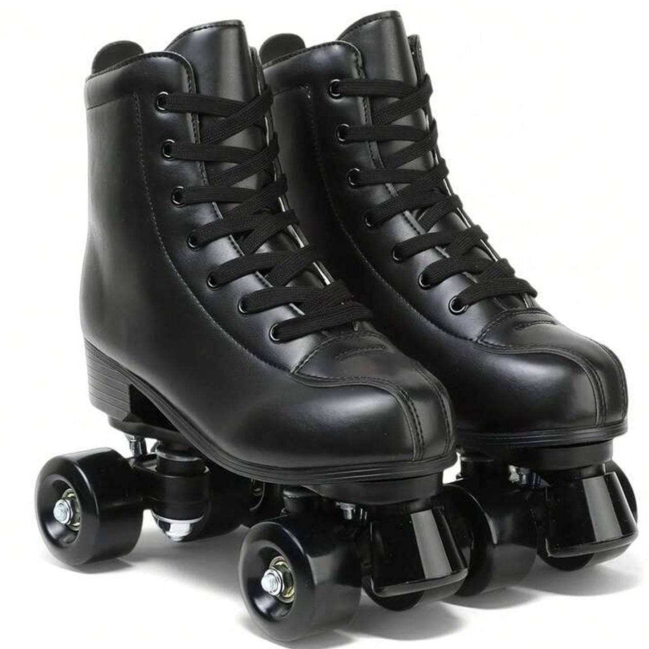 Milky Way Roller Skate Shoes Size 7 US Men / 8.5 US Women Black PU Leather 3