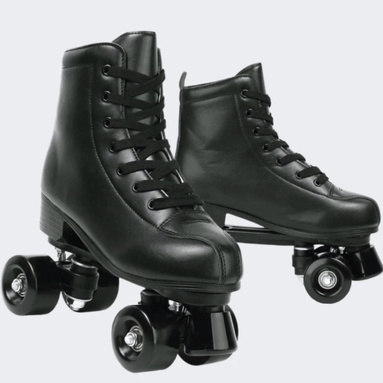 Milky Way Roller Skate Shoes Size 7 US Men / 8.5 US Women Black PU Leather 4