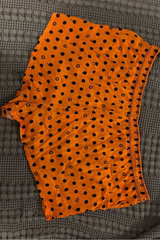 NWT Victoria’s Secret PINK Orange with black polka dot Tencel shorts in XXL 2