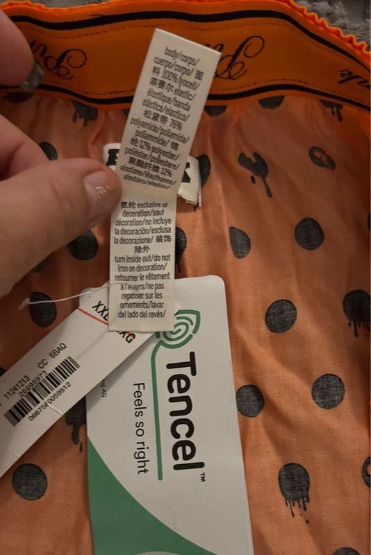 NWT Victoria’s Secret PINK Orange with black polka dot Tencel shorts in XXL 6