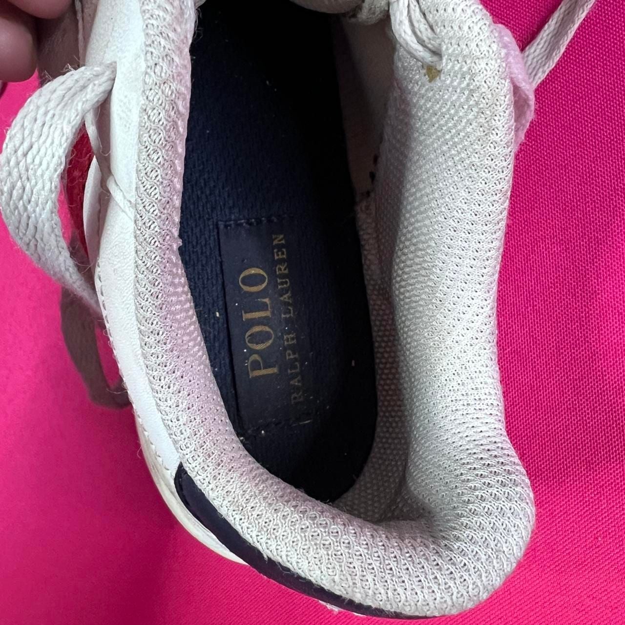 Polo Ralph Lauren Quilton Bear Sneakers Size 13 White 6