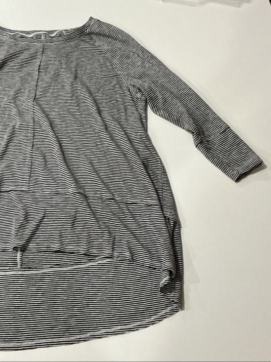 Striped Black & White Women's Long Sleeve Top 3
