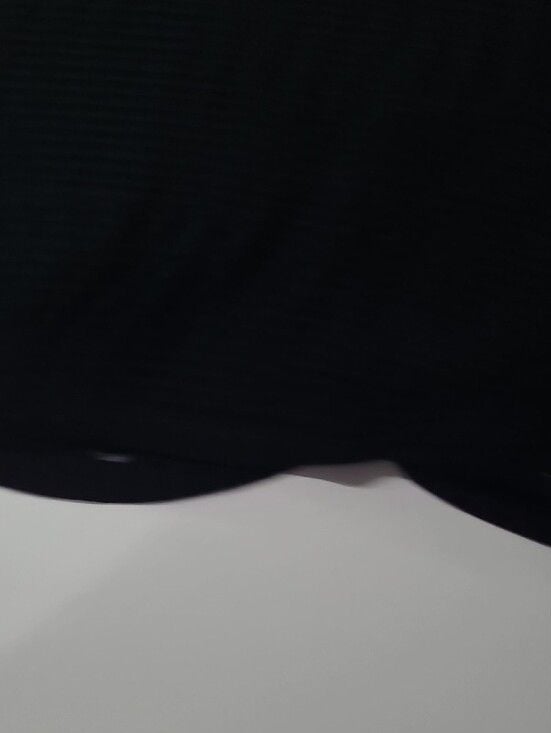 Women's Black Short-Sleeve Ribbed Tee 8