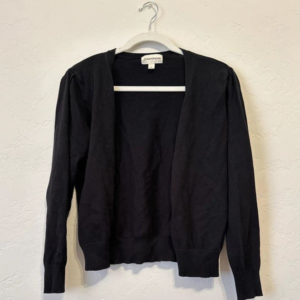 St. John’s Bay Black Button Up Cardigan