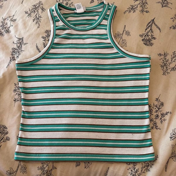 Rue21 Stripped Halter Tank Top