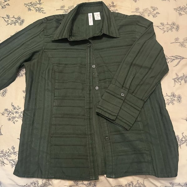 Forest Green Button Up