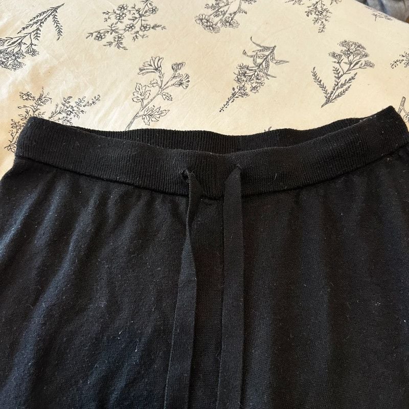 Cashmere Blend Wide Leg Lounge Pants 2
