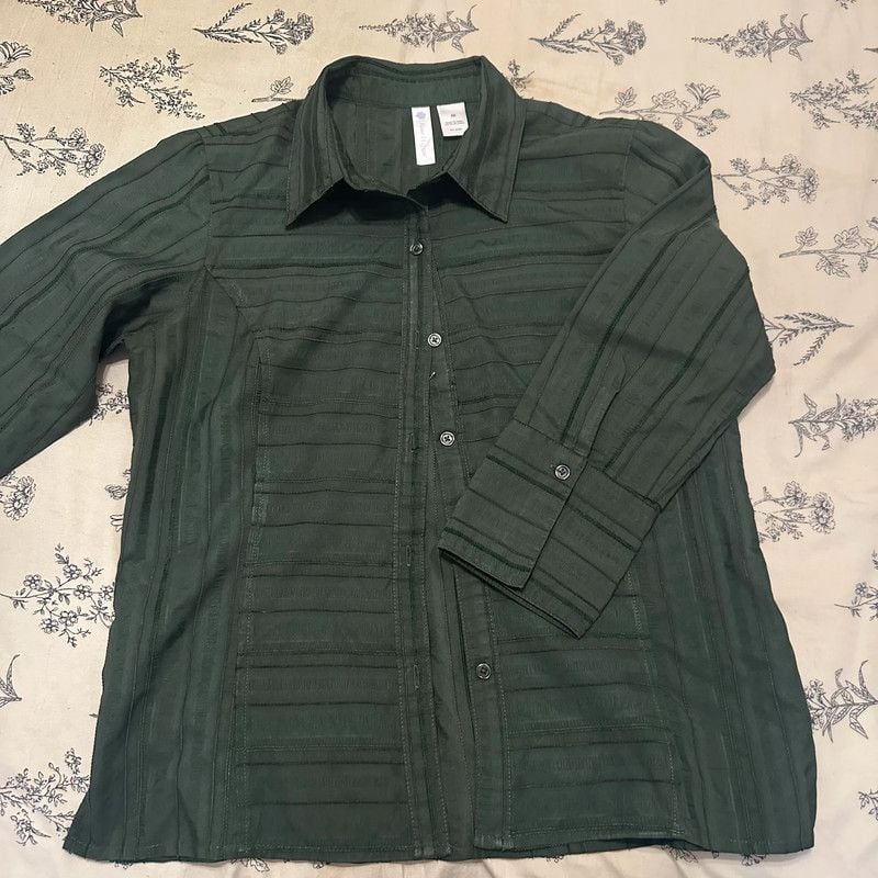 Forest Green Button Up 3