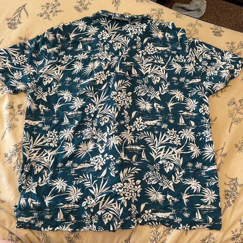 Super Soft Tropical Button Up with Wooden Buttons 5