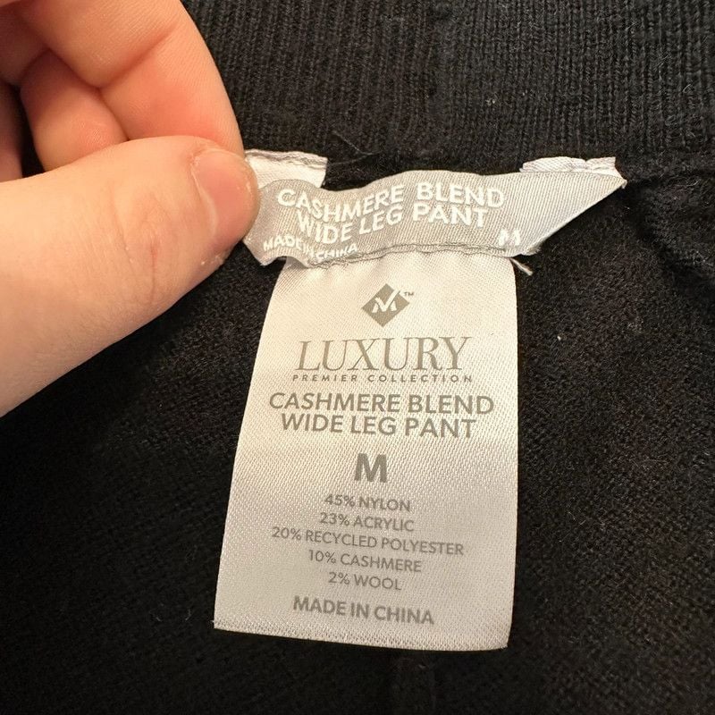 Cashmere Blend Wide Leg Lounge Pants 5