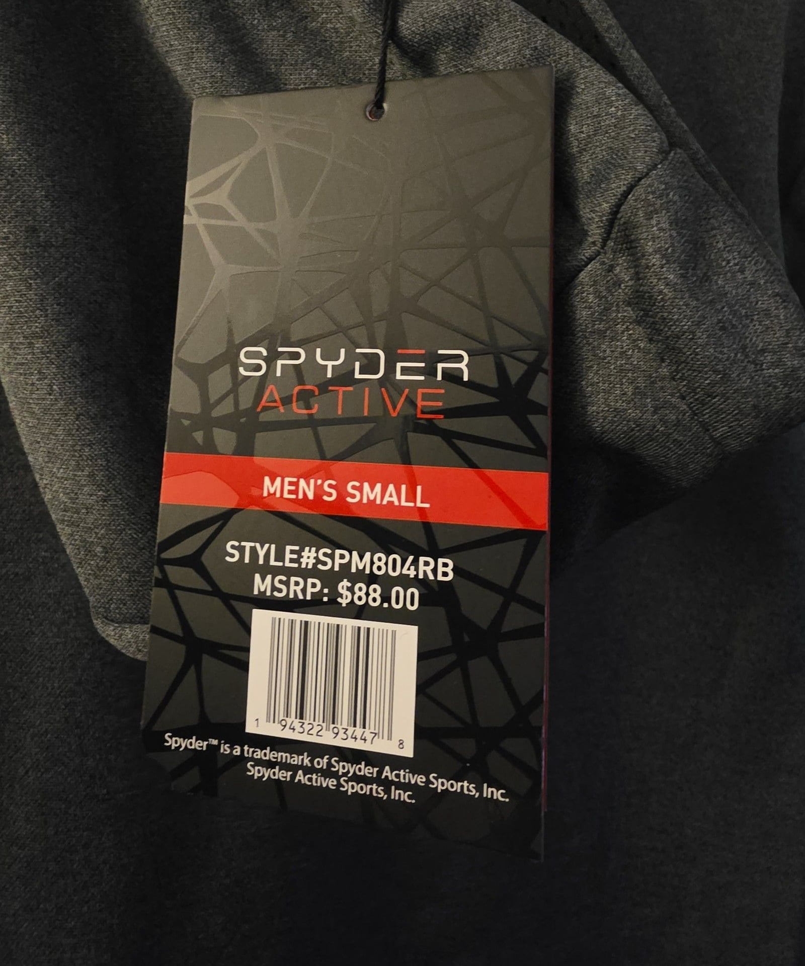 Spyder Men's Gray Half Zip Hoodie 4