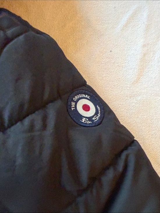 Ben Sherman Black Puffer Jacket with Sherpa-Lined Hood 4