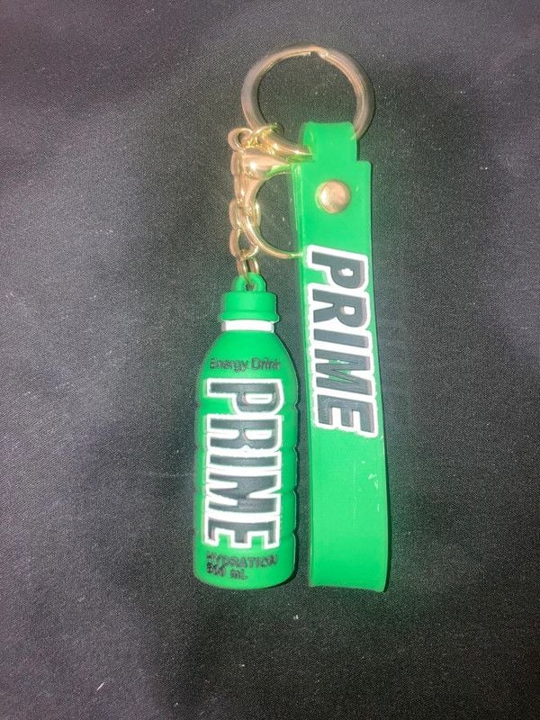 Green prime bottle keychain 1