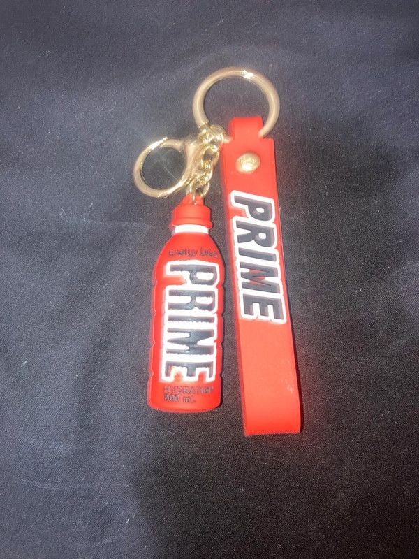 Red prime bottle keychain 1