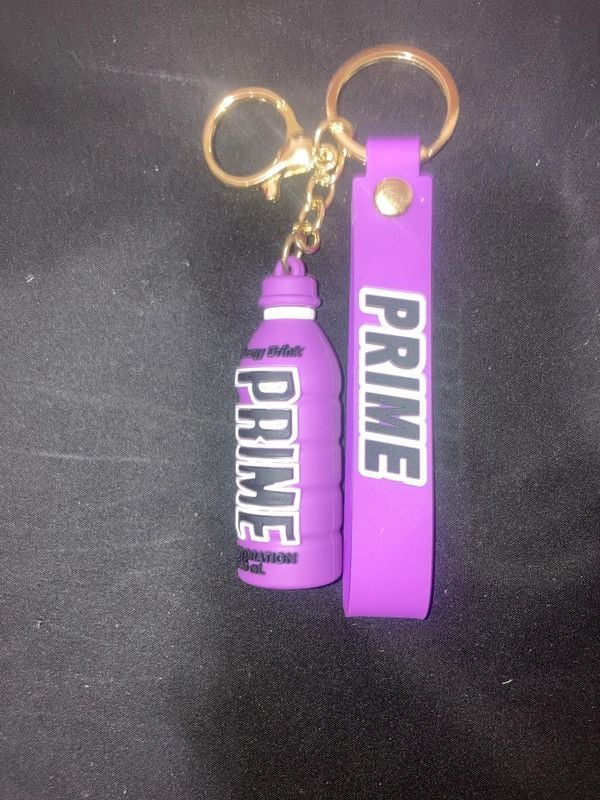 Purple prime bottle keychain 1