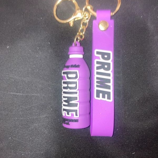 Purple prime bottle keychain