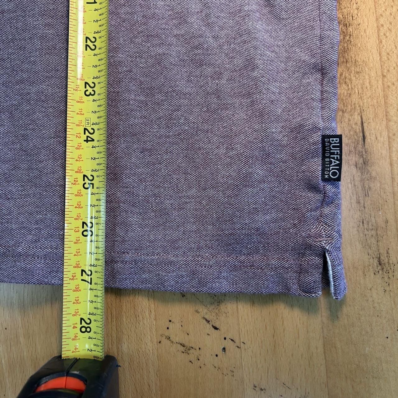 Buffalo David Bitton Polo Shirt Size L Purple Cotton 4