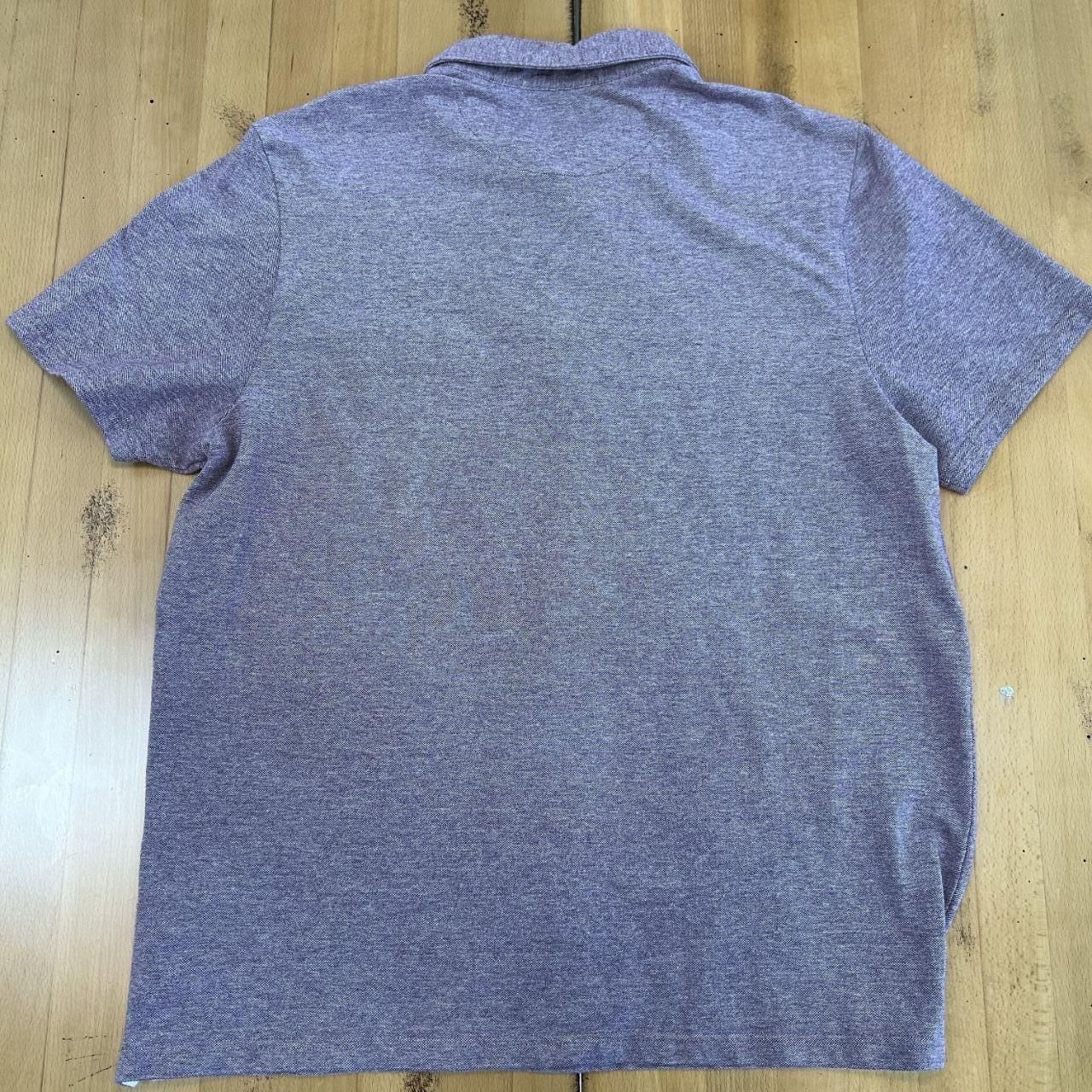 Buffalo David Bitton Polo Shirt Size L Purple Cotton 6