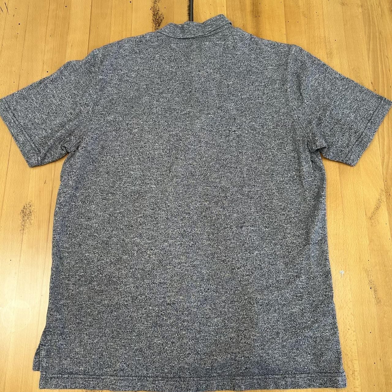 IZOD Saltwater Polo Shirt Size L Gray Heather Cotton Blend 6