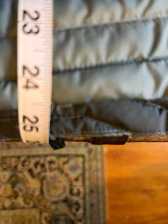 Eddie Bauer First Ascent StormDown Hybrid Puffer Vest Gray Goose Down Mens S 9