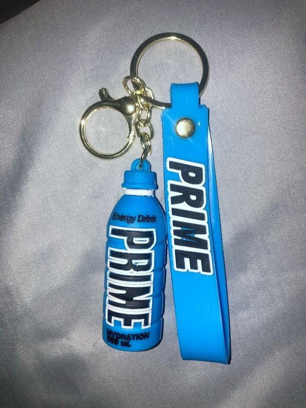 Blue prime bottle keychain 1