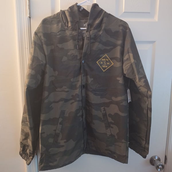Salty Crew Camo Windbreaker Jacket