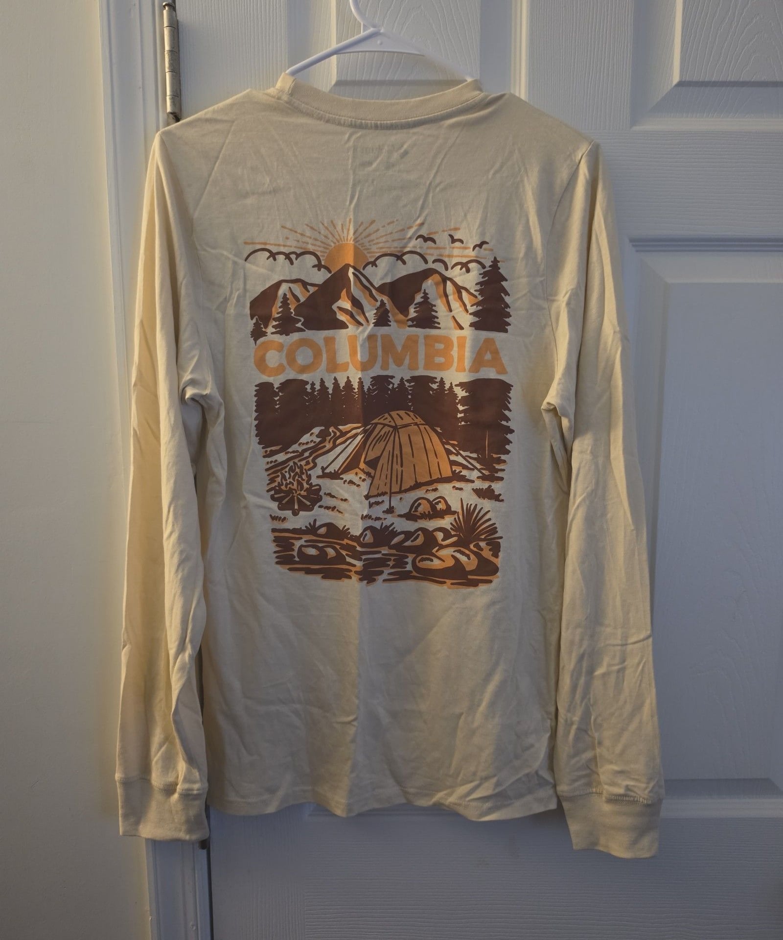 Columbia Long Sleeve T-Shirt Beige 3