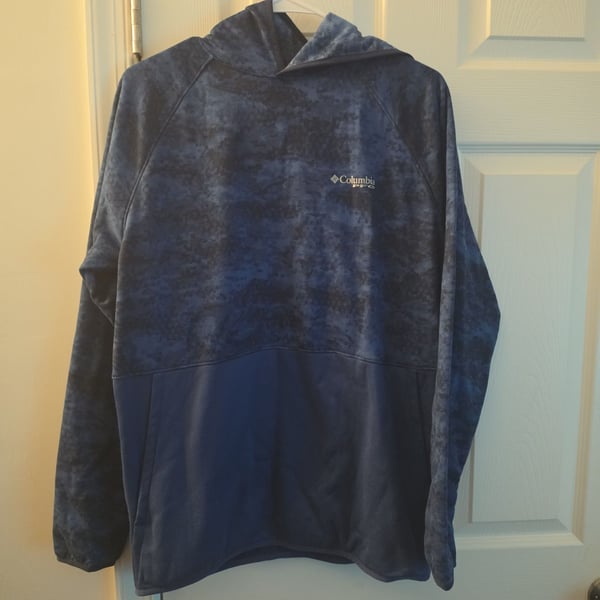 Columbia Blue Camo Fleece Hoodie