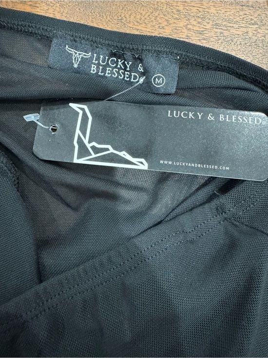 Lucky & Blessed Black Mini Tube Top - NWT - Size M 5