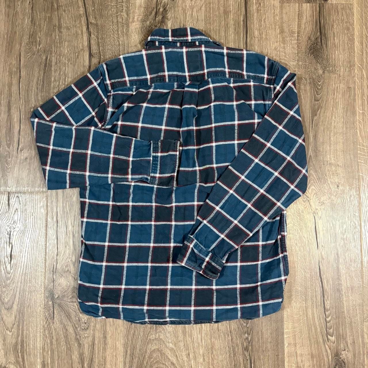 Jachs MFG Heritage Flannel Shirt Size M Blue Plaid 5