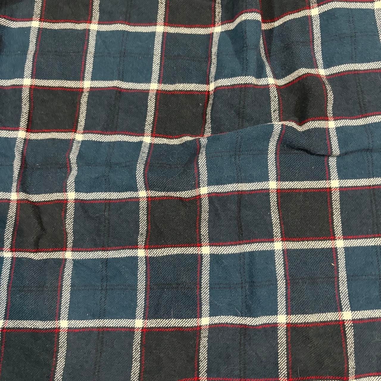 Jachs MFG Heritage Flannel Shirt Size M Blue Plaid 8