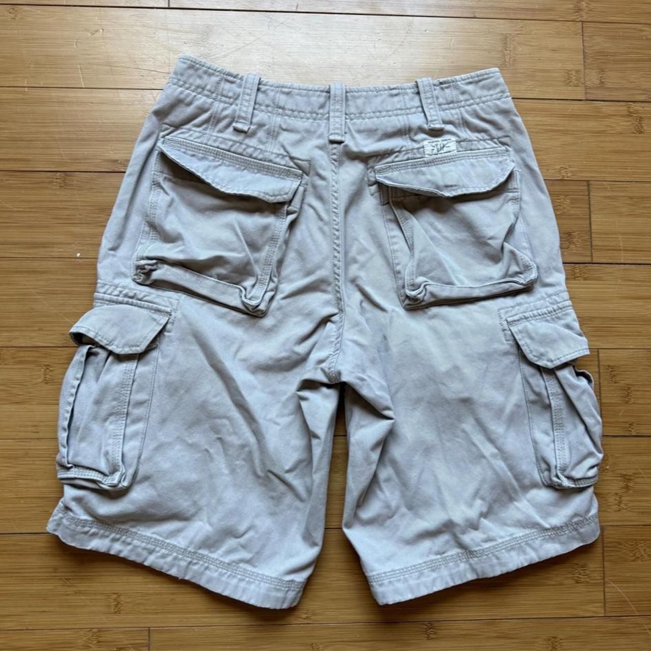 Gap Cargo Shorts Size 30 Gray Cotton Skater Y2K Baggy 5