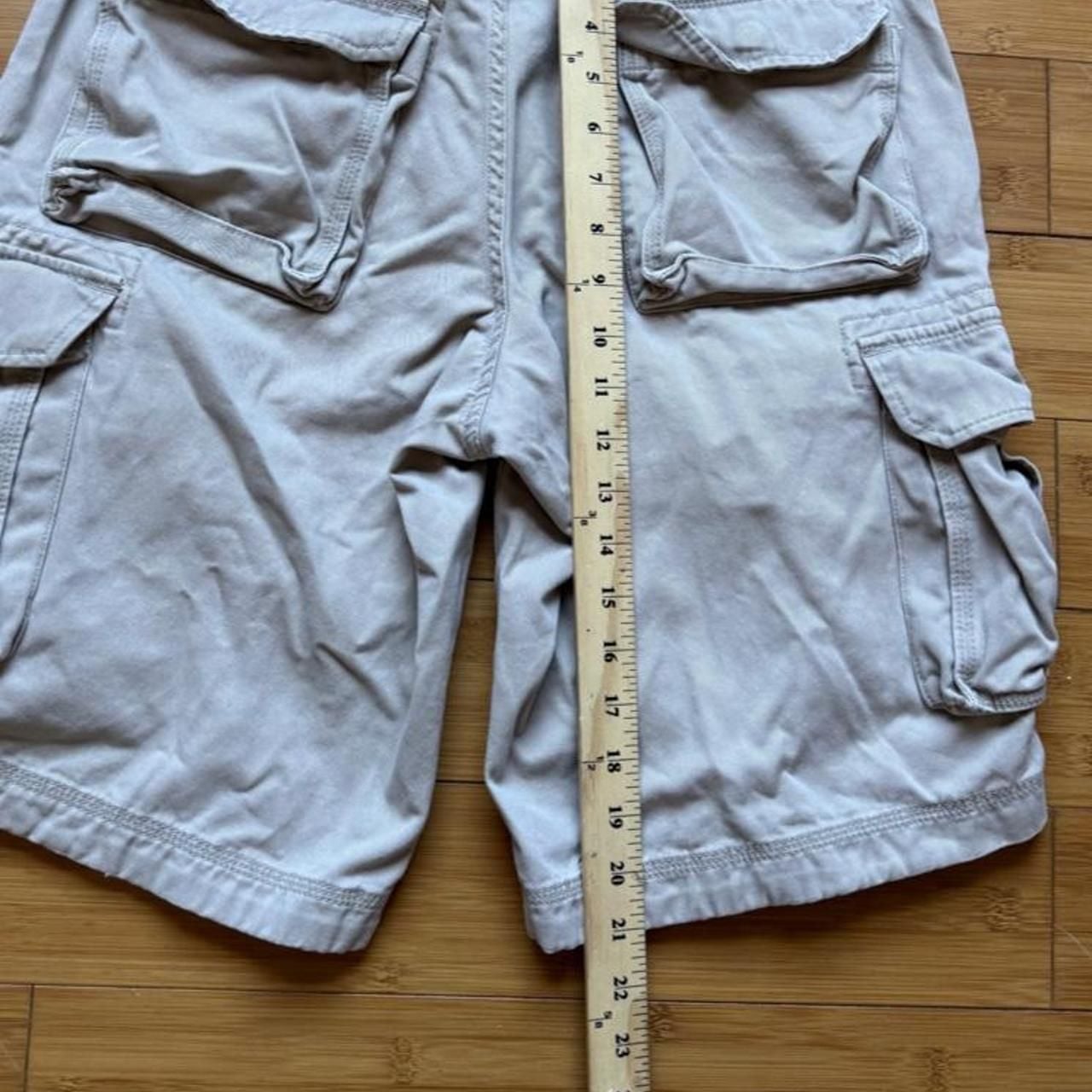 Gap Cargo Shorts Size 30 Gray Cotton Skater Y2K Baggy 6