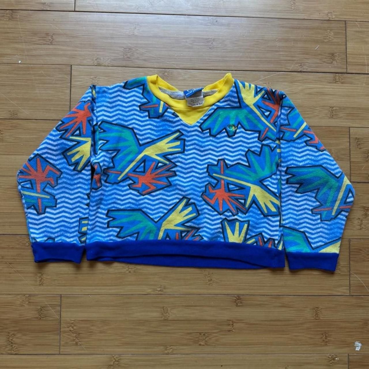 Ocean Pacific Crewneck Sweatshirt Size M (5-6) Blue Vintage 90s Surf 2