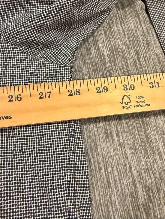 Ralph Lauren Men's Navy Micro-Check Button-Down Dress Shirt- Blake XLT 7