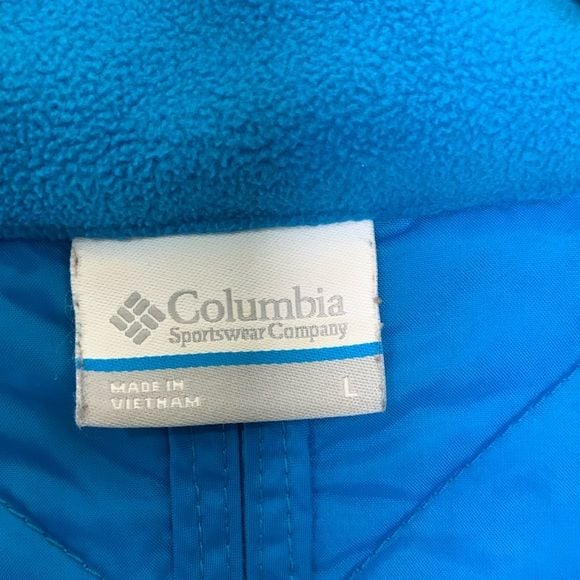 Columbia Vest size Large light blue 4