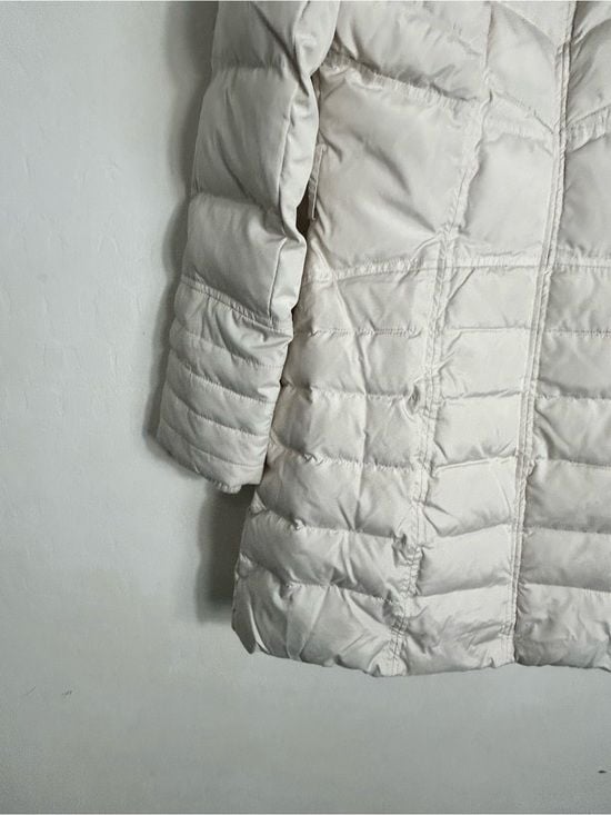 Kensie Ivory Quilted Hooded Puffer Jacket 12