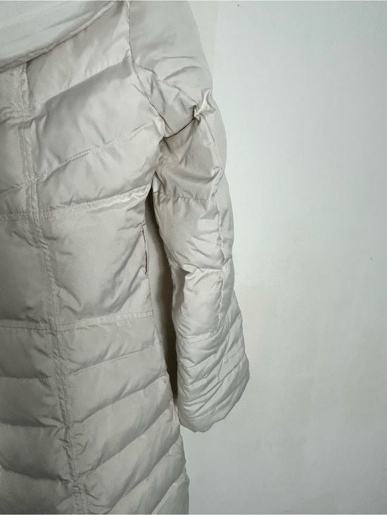 Kensie Ivory Quilted Hooded Puffer Jacket 13