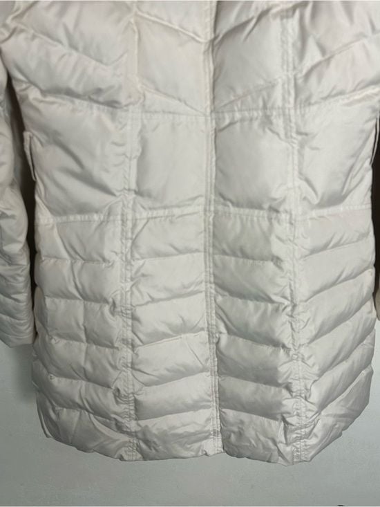 Kensie Ivory Quilted Hooded Puffer Jacket 15