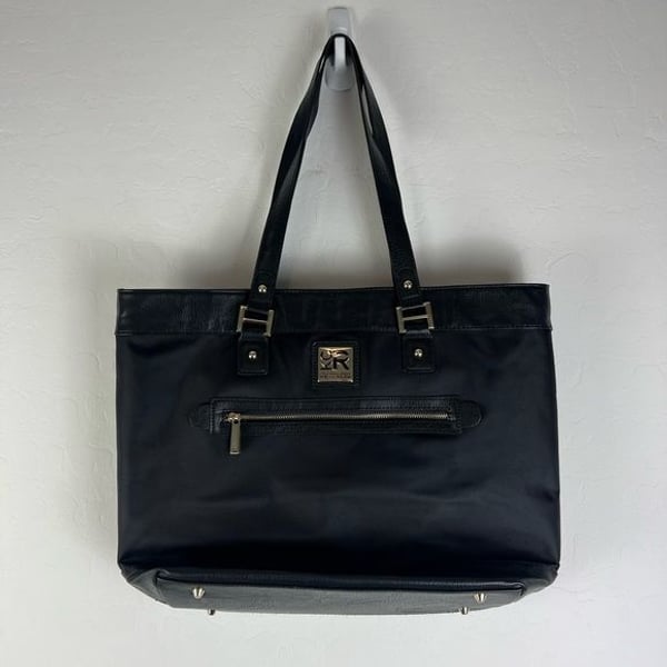 Kenneth Cole Reaction Women's 15 inch Laptop Tote, Black. lots of pockets