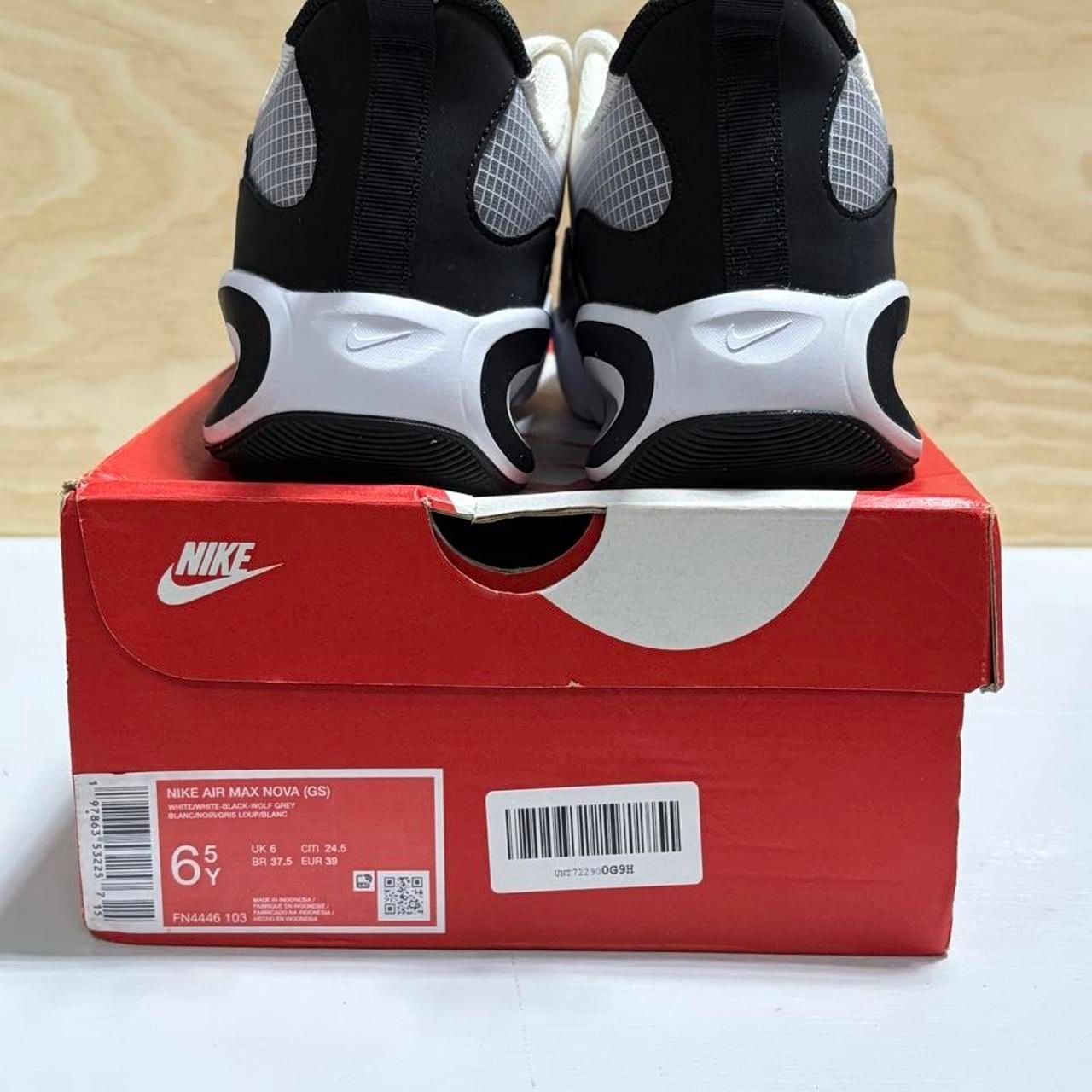 Nike Air Max Nova FN4446-103 Women’s 8 6.5Y White Black New
 7