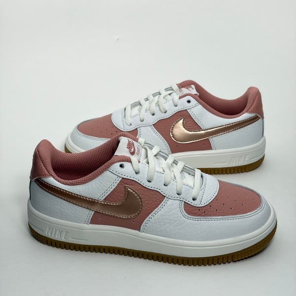 Nike Air Force 1 Low GS Size 2Y Pink Corduroy Gum White FQ3215-685