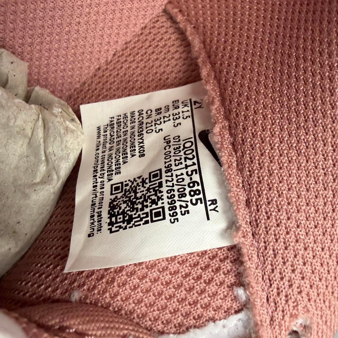 Nike Air Force 1 Low GS Size 2Y Pink Corduroy Gum White FQ3215-685 6