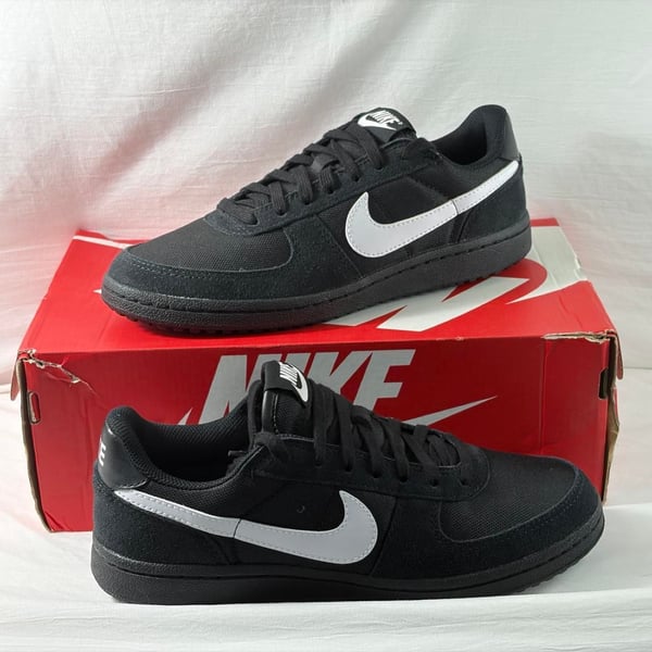 Nike Field General IF0465-001 Women 8.5 7Y Black White Suede New