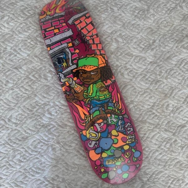 Supreme Molotov Kid Skateboard Deck 8.375 Pink Andy Howell SS19