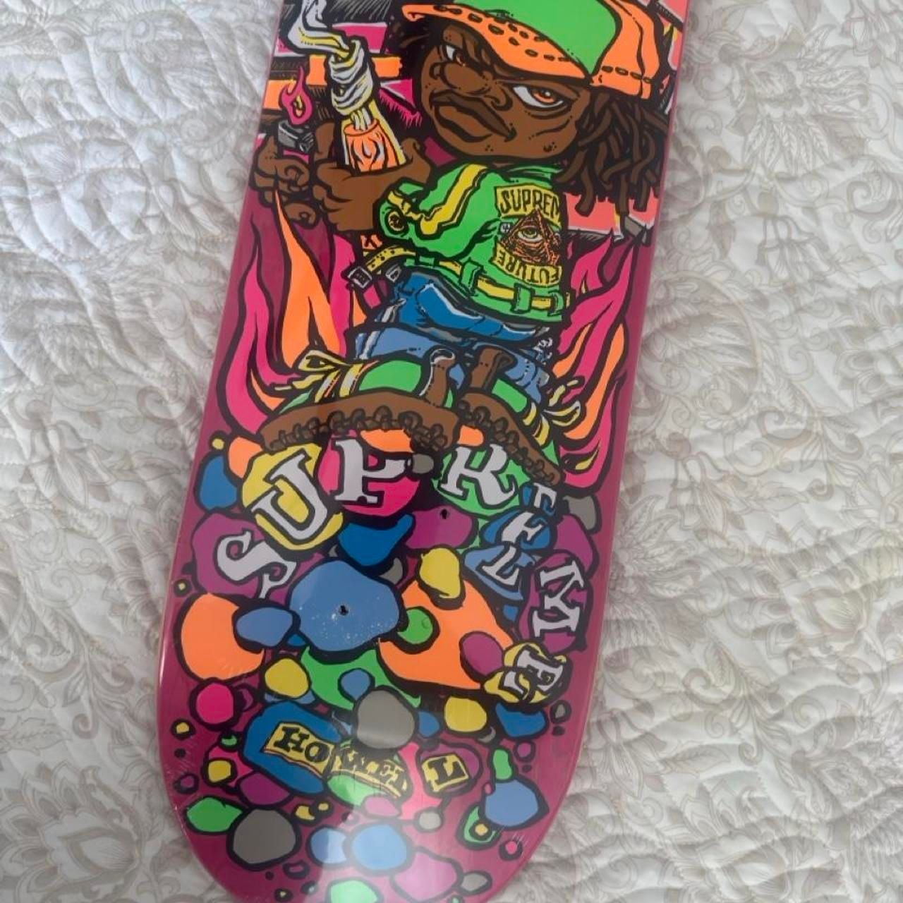 Supreme Molotov Kid Skateboard Deck 8.375 Pink Andy Howell SS19 3