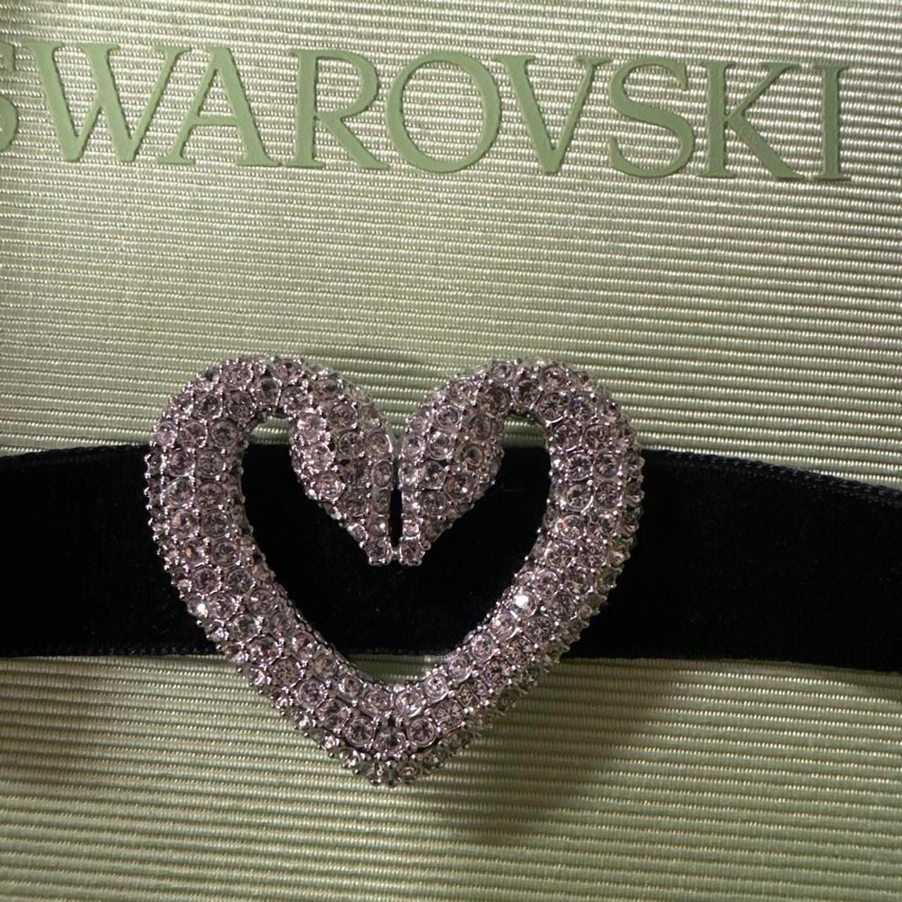 Swarovski Una White Crystal Heart Choker Necklace 6
